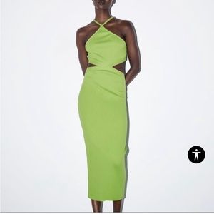 Zara Cut Out Rib Dress